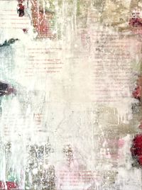 Paulas Liebesbriefe, 2020, Acryl-Collage-Monotypie, 60 x 80 cm (1)