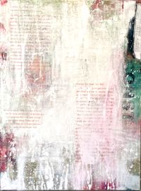 Paulas Liebesbriefe, 2020, Acryl-Collage-Monotypie, 60 x 80 cm